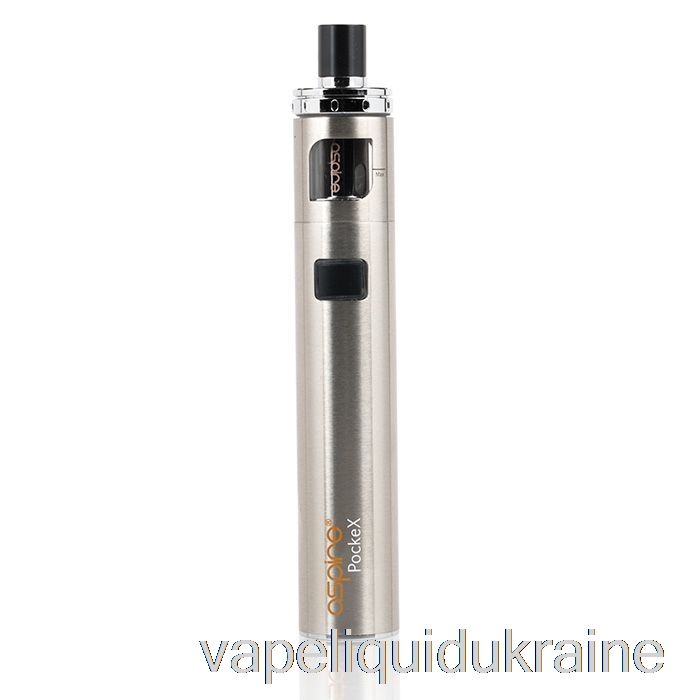 Vape Ukraine Aspire PockeX AIO Starter Kit Stainless Steel